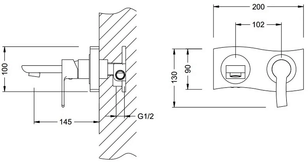 Смеситель для раковины Schein 43204/8007007A хром