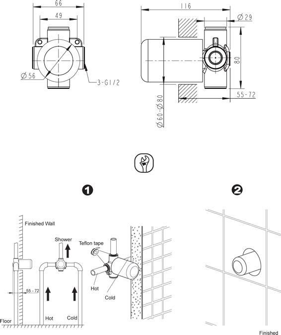 Скрытая часть Bravat D999CP