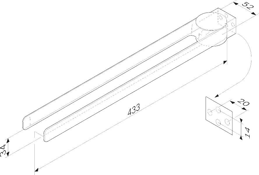 Полотенцедержатель Am.Pm Inspire 2.0 A50A32622, черный матовый