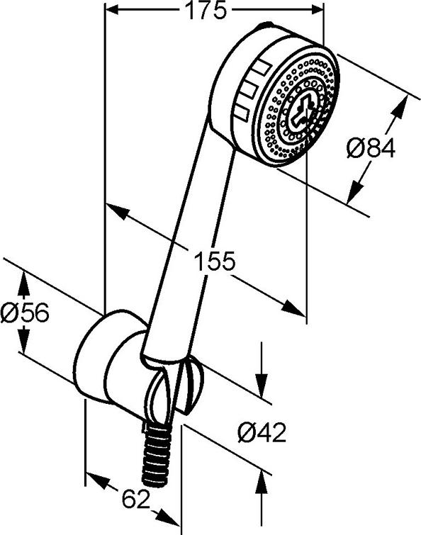 Душевой гарнитур Kludi Zenta 6075005-00