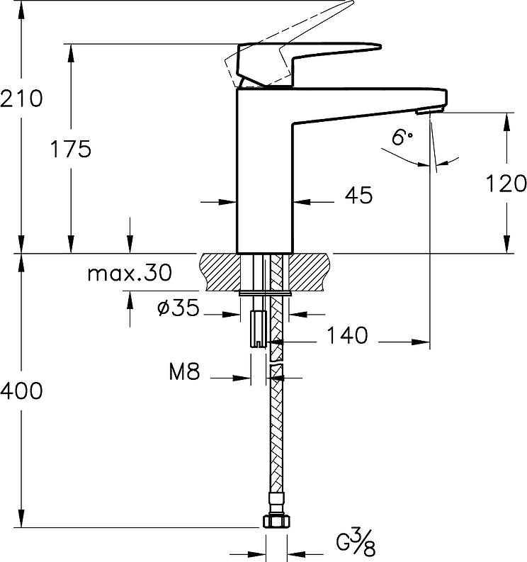 Смеситель для раковины Vitra Root Square A4273126EXP, медный