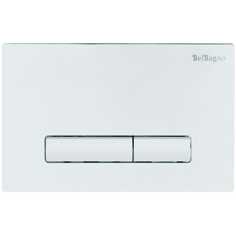 Комплект унитаза с инсталляцией BelBagno Due BB3103CHR/SC/BB002-80/BB018-GV-BIANCO с сиденьем микролифт и белой клавишей смыва