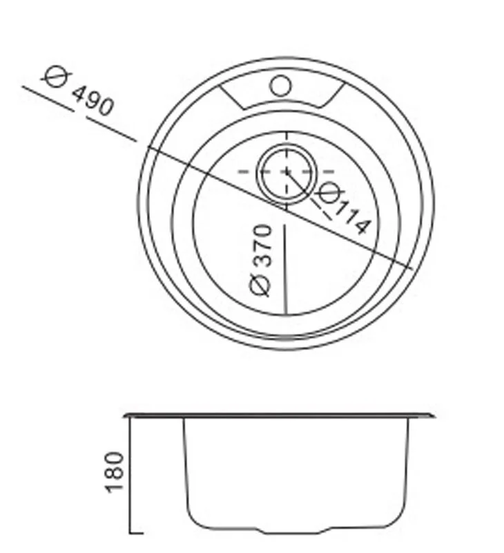 Кухонная мойка Haiba HB490 хром