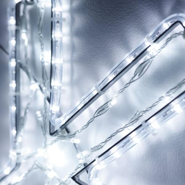 Светодиодная фигура Ardecoled Снежинка ARD-Snowflake-M11-1250x1200-604Led White 034260