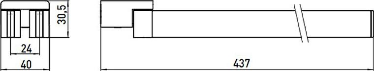 Полотенцедержатель Emco Loft 0550 001 41 поворотный, хром