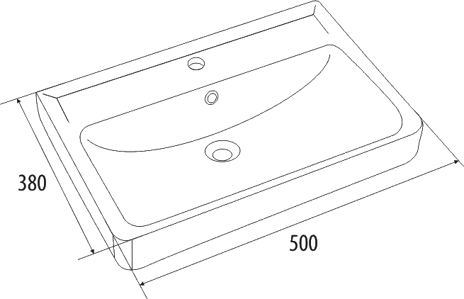 Мебельная раковина Iddis 0035000i28