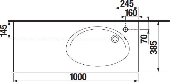 Раковина мебельная 100 см Roca Etna 327009000, белый