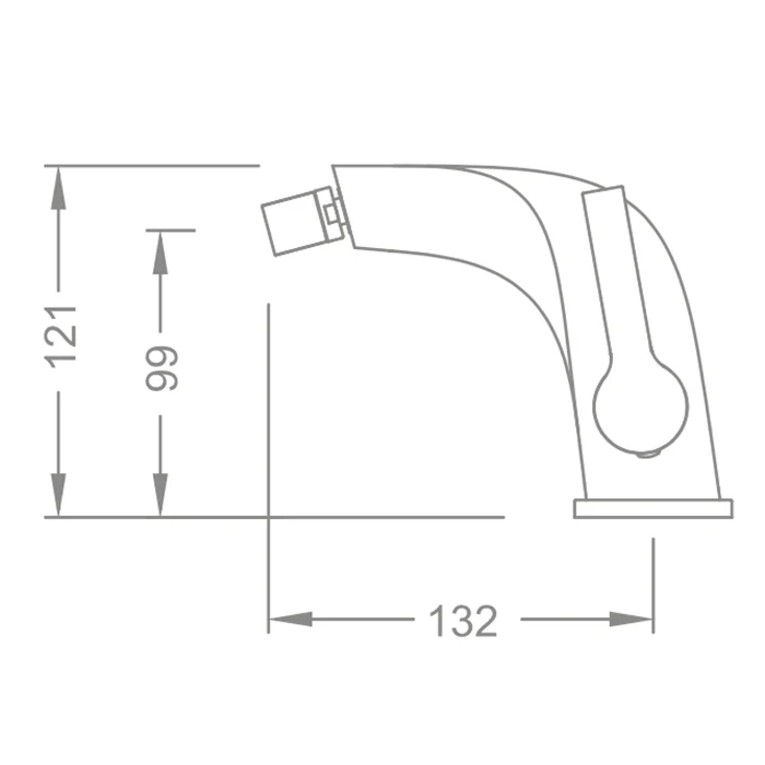 Смеситель для биде Schein Whirl 42201/8035023 хром