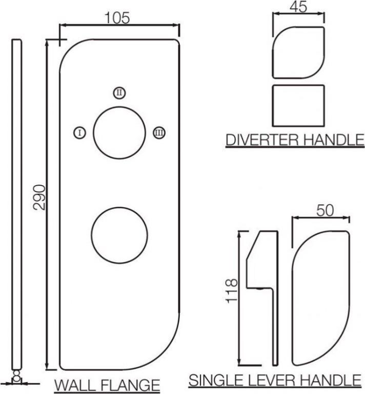 Смеситель термостатический для ванны Jaquar Alive ALI-CHR-85783K