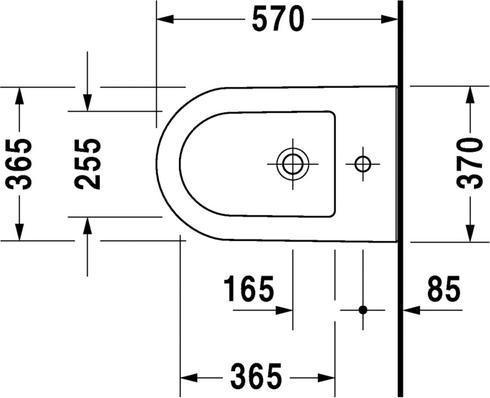 Напольное биде Duravit Darling new 2250100000