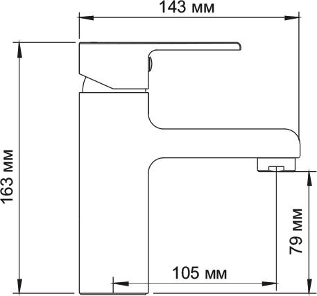 Смеситель Wasserkraft Ammer 3703 для раковины