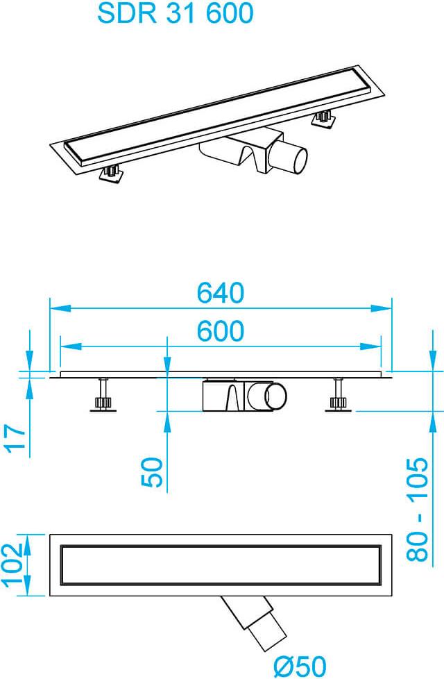 Душевой трап RGW SDR-31B 47213160-04