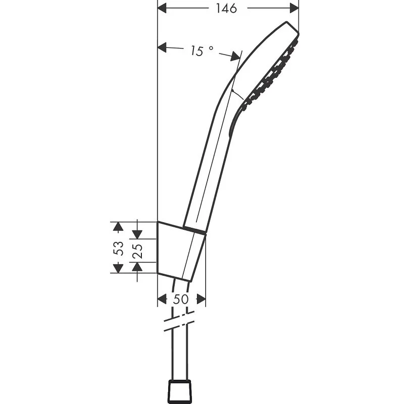 Душевой комплект Hansgrohe, хром, 71400000/71070000/26420400