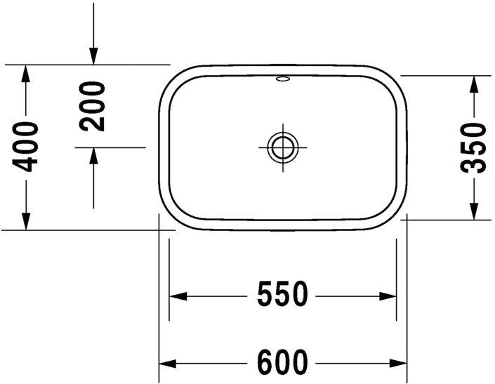 Раковина 60 см Duravit Happy D.2 2314600000