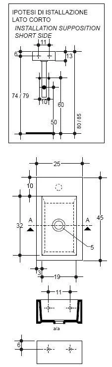 Раковина White Stone Hox WS04501F белый