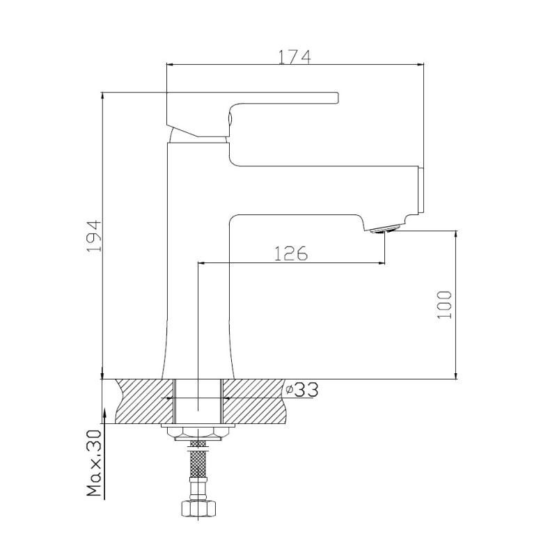 Смеситель для раковины Haiba HB10652-7 черный