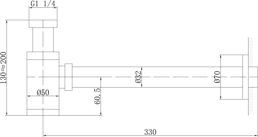 Сифон для раковины Abber AF0030RG, розовое золото