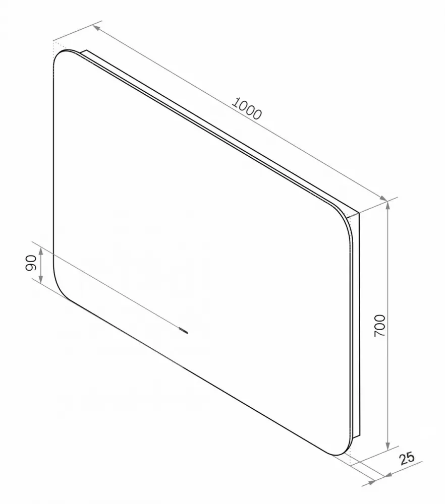 Зеркало Sintesi Salerno SIN-SPEC-SALERNO-100 белый