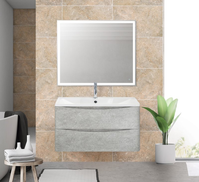 Тумба для комплекта BelBagno ACQUA-800-2C-SO-CVG cemento verona grigio