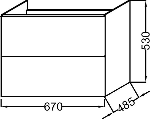 Тумба для комплекта 67 см Jacob Delafon Odeon Up EB890-M47 оливковый матовый