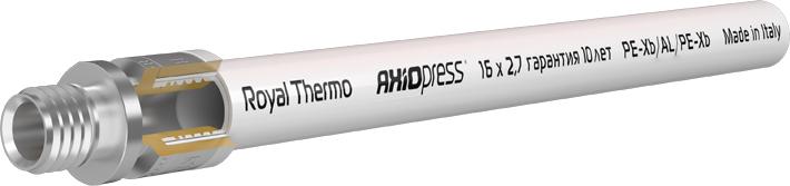 Труба металлополимерная Royal Thermo AXIOpress Pex-b/Al/Pex-b 16x27 (бухта: 100 м)