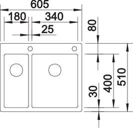 Кухонная мойка Blanco Claron 340/180-IF/A 521647