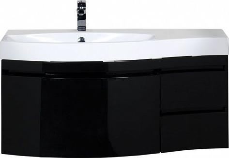 Тумба с раковиной Aquanet Опера 115 L 00212995 чёрный