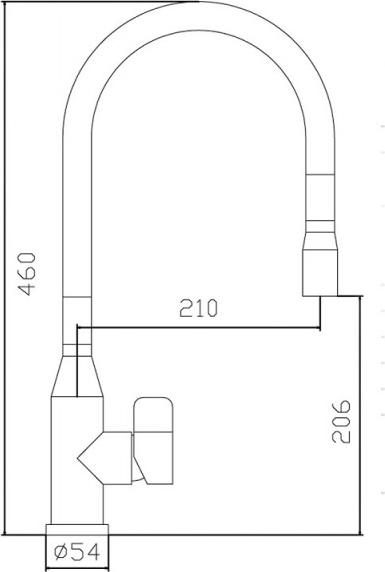 Смеситель Zorg Inox SZR-1096A для кухонной мойки