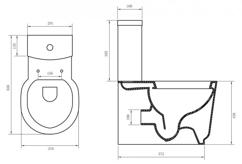 Напольный унитаз BelBagno Sabrina BB122CP с бачком BB122T