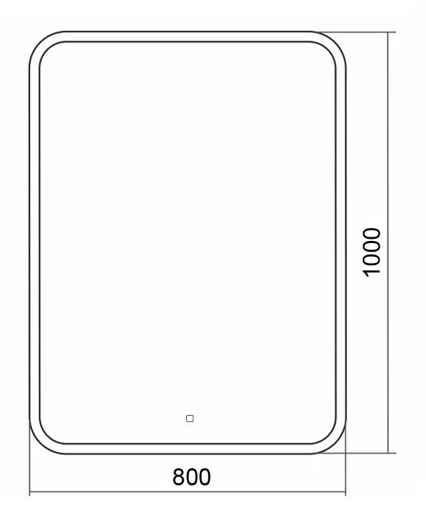 Зеркало Azario Стив ФР-00001800 белый