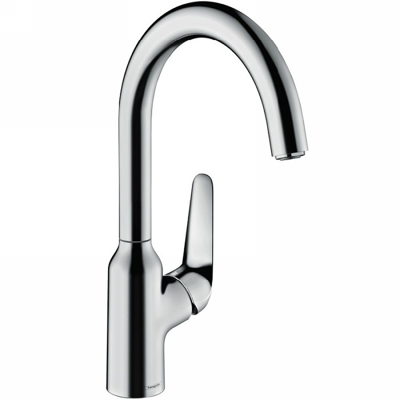 Глянцевый смеситель для кухни Hansgrohe Focus 71802000