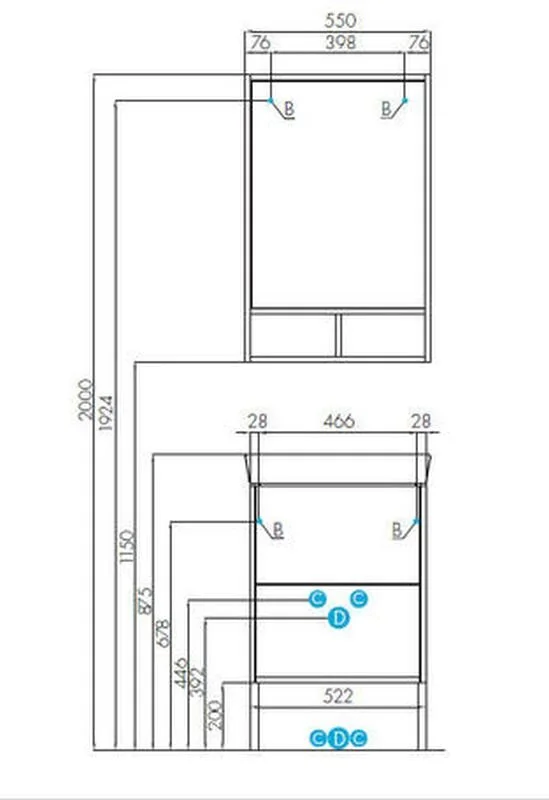 Тумба с раковиной Aquaton Йорк 1A1705K1YOAV0 белый