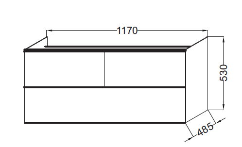 Тумба под раковину 115 см Jacob Delafon Odeon Up EB892-N18 белый