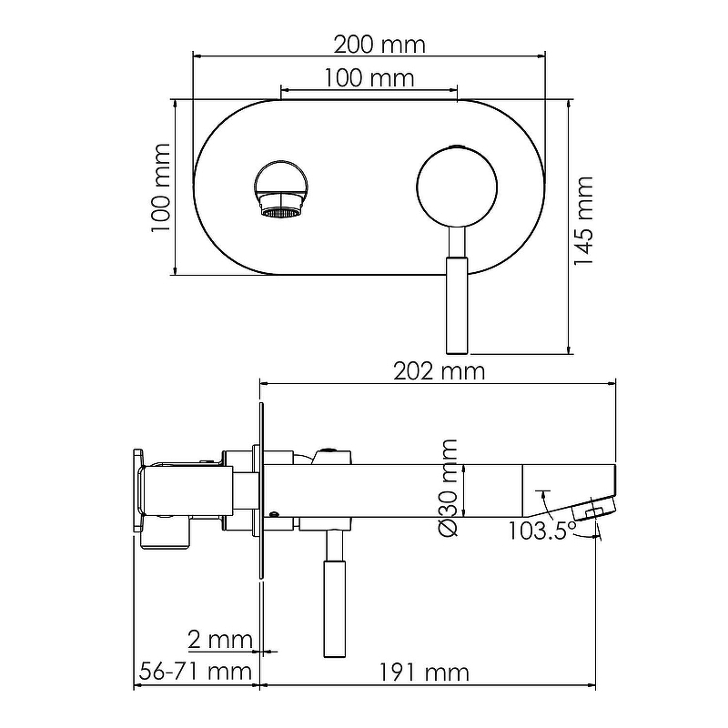 Смеситель для раковины WasserKRAFT Wern 4230 никель