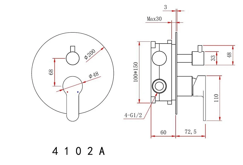 Душевая система Berges Nardis 71003 хром