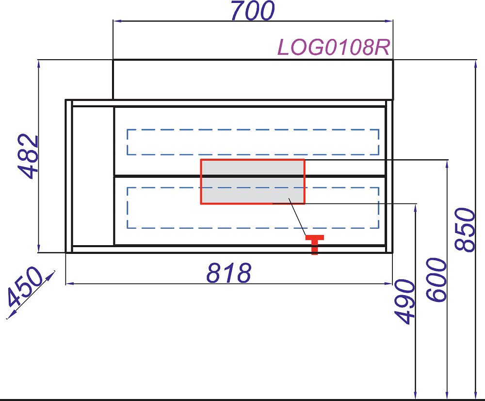 Тумба под раковину Aqwella Clarberg Logic 80 R LOG0108R белый