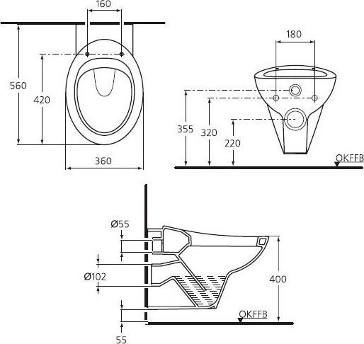 Подвесной унитаз Ideal Standard Avance W707401