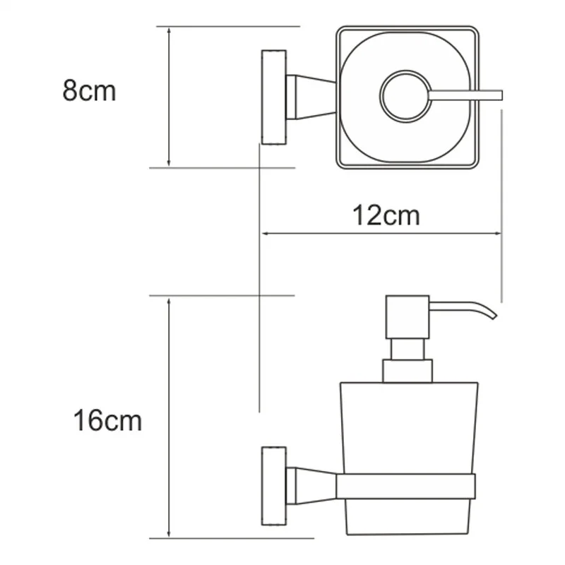 Дозатор для жидкого мыла WasserKRAFT Dill К-3900 K-3999 хром;белый