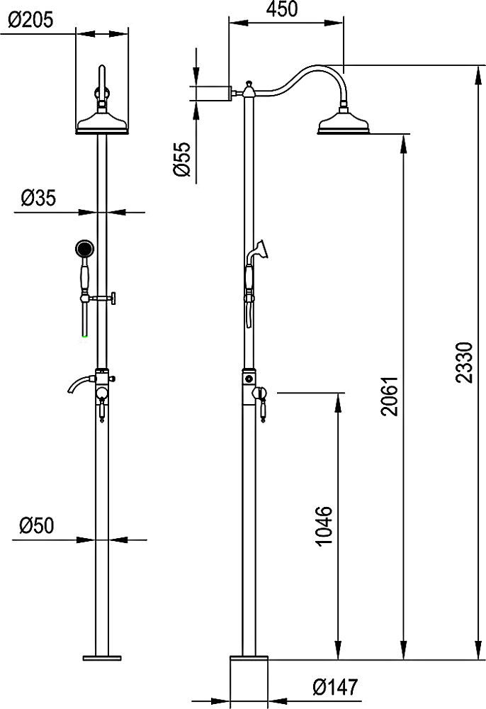 Душевая система Timo Arisa SX-5001/02