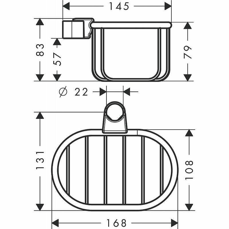 Полка-корзина Axor Montreux 42066000 хром