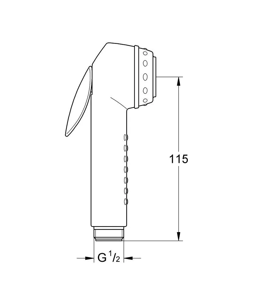 Душевая лейка Grohe Relexa Plus 28017000 черный