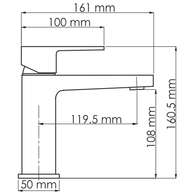 Смеситель WasserKRAFT Abens 2003 для раковины, черный