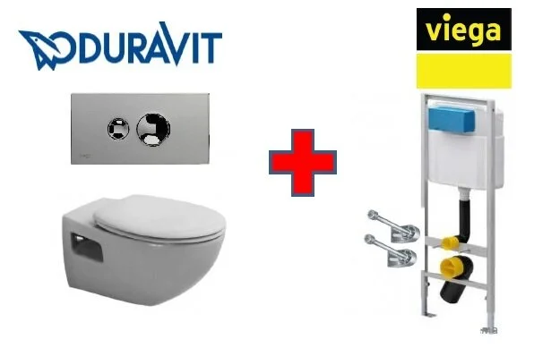 Унитаз с инсталляцией Duravit DuraPlus 2547090000/0064190096/606688/460440