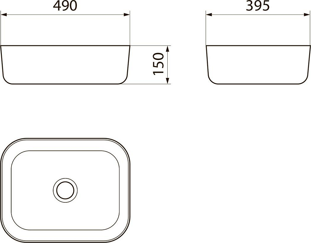 Умывальник Point Афина 50 PN43041, белый