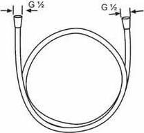 Душевой шланг 125 см Kludi Suparaflex 610610500, хром