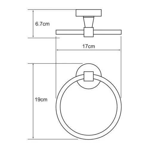 Полотенцедержатель WasserKRAFT Isen К-4000 K-4060 хром