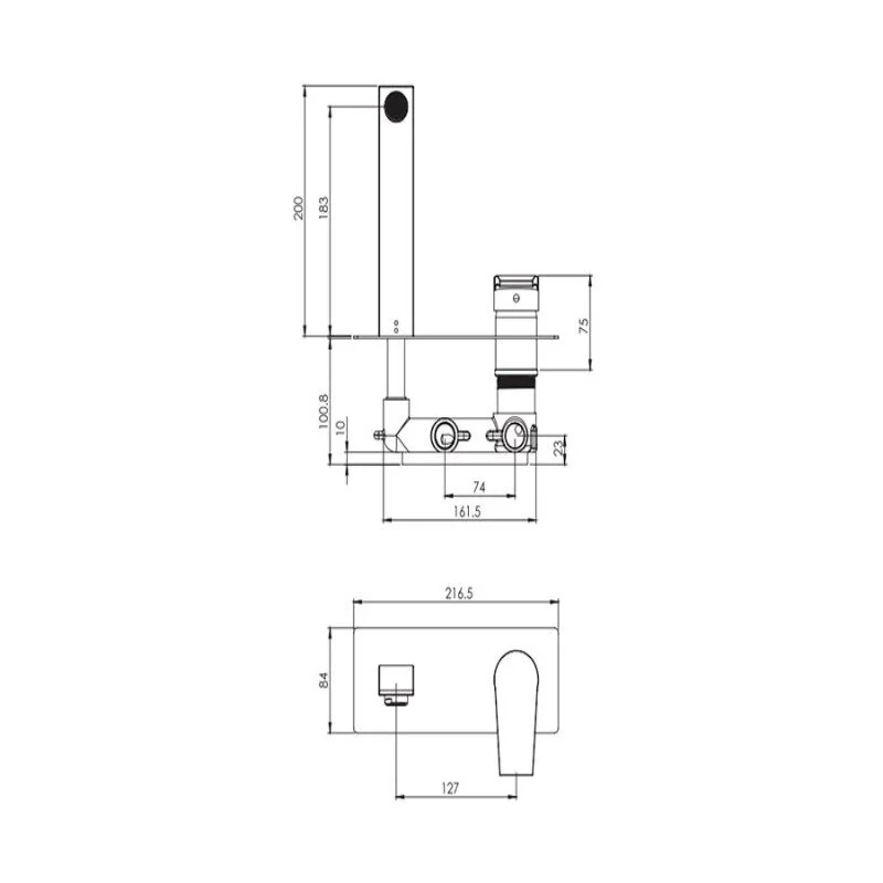 Смеситель для раковины Shouder Romer 260205 хром