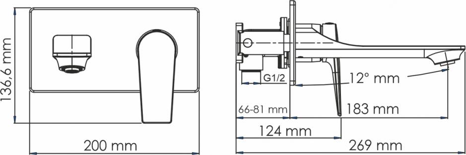 Смеситель для раковины Wasserkraft Lopau 3230, хром