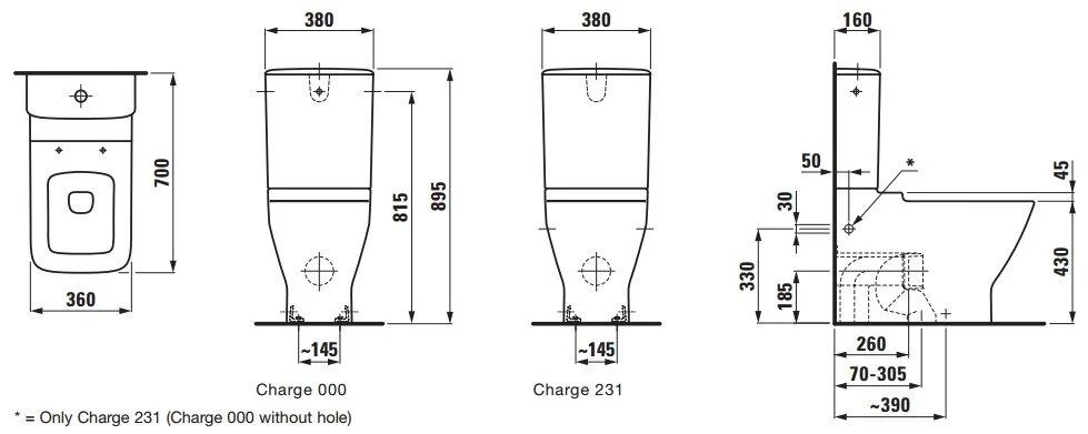 Напольный унитаз Laufen Palace New 8.2470.6.000.231.1 с бачком 8.2870.0.000.278.1