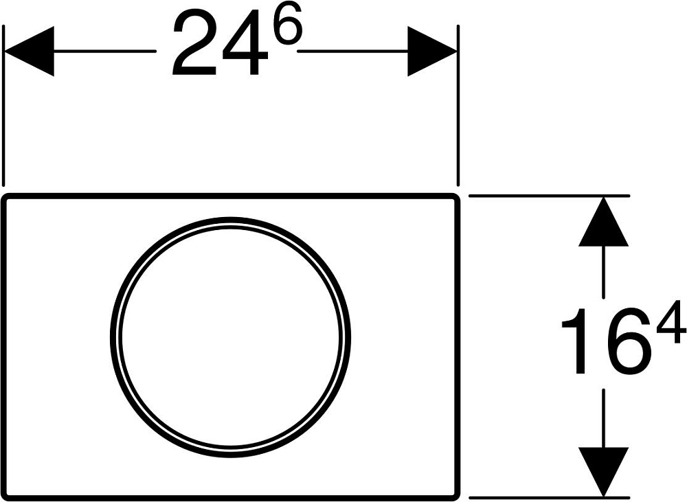 Кнопка смыва Geberit Sigma 10 115.758.14.5 (не остаются отпечатки пальцев), черный